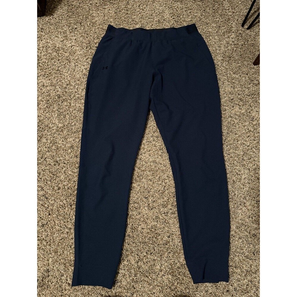 Under Armour Loose Fit Medium Navy Athletic Training Pants Performance